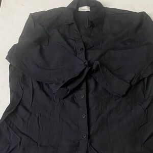 Dressbarn Elegant Black Blouse